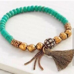 Silpada Turquoise Brass “Caribbean Cool” Bracelet